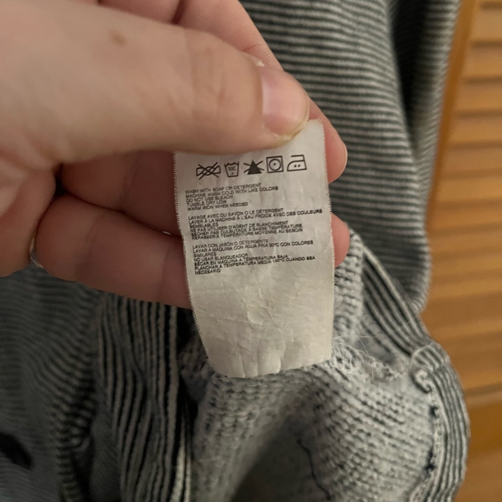 Roxy striped button front sweater jacket size XL - image 5